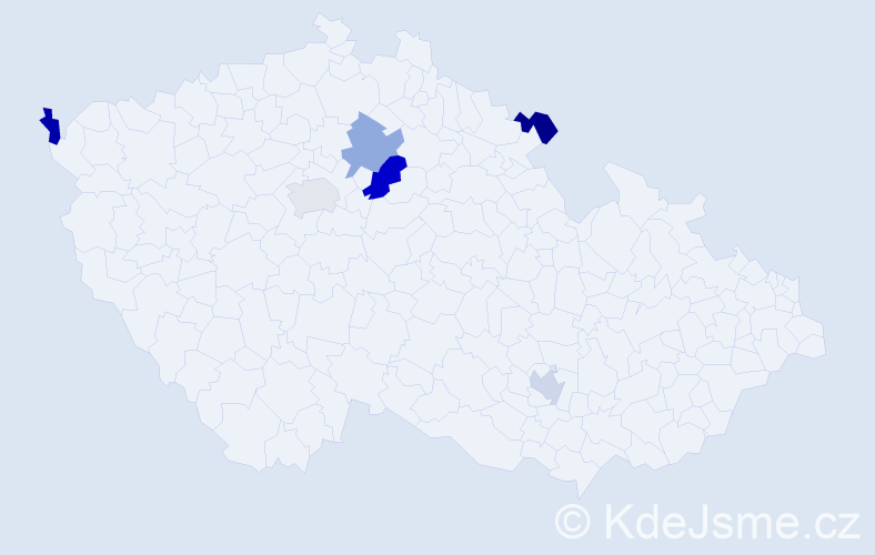 Jméno: 'Félix', počet výskytů 7 v celé ČR