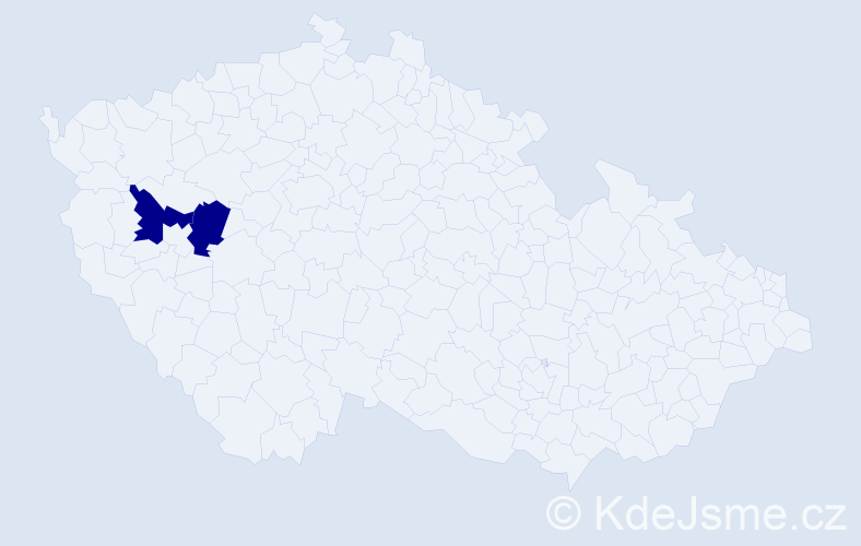 Jméno: 'Iruška', počet výskytů 2 v celé ČR