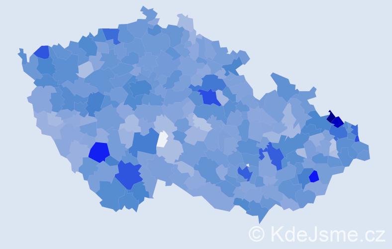 Jméno: 'Edita', počet výskytů 6358 v celé ČR
