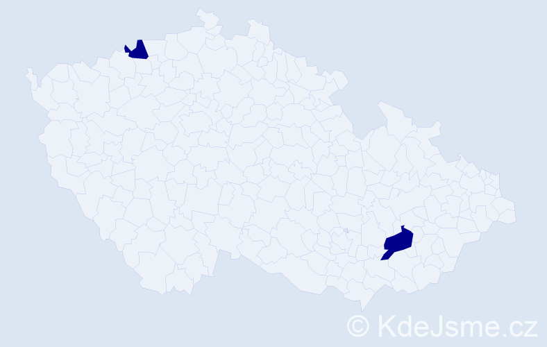 Jméno: 'Mai Thanh', počet výskytů 2 v celé ČR