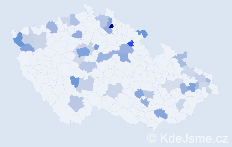 Jméno: 'Ines', počet výskytů 92 v celé ČR