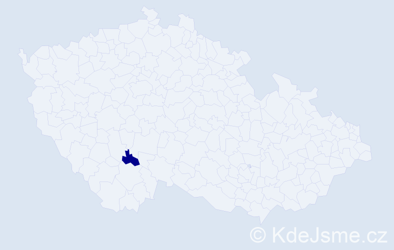 Jméno: 'Magdaléna Mariana', počet výskytů 1 v celé ČR