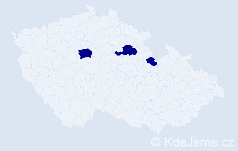 Jméno: 'Monika Barbara', počet výskytů 3 v celé ČR