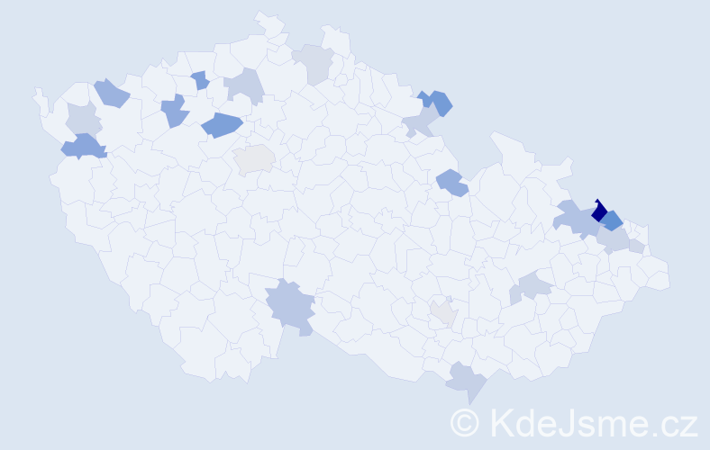 Jméno: 'Adelheid', počet výskytů 31 v celé ČR