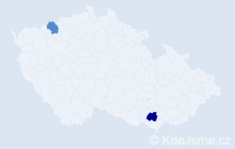 Jméno: 'Annunziata', počet výskytů 2 v celé ČR