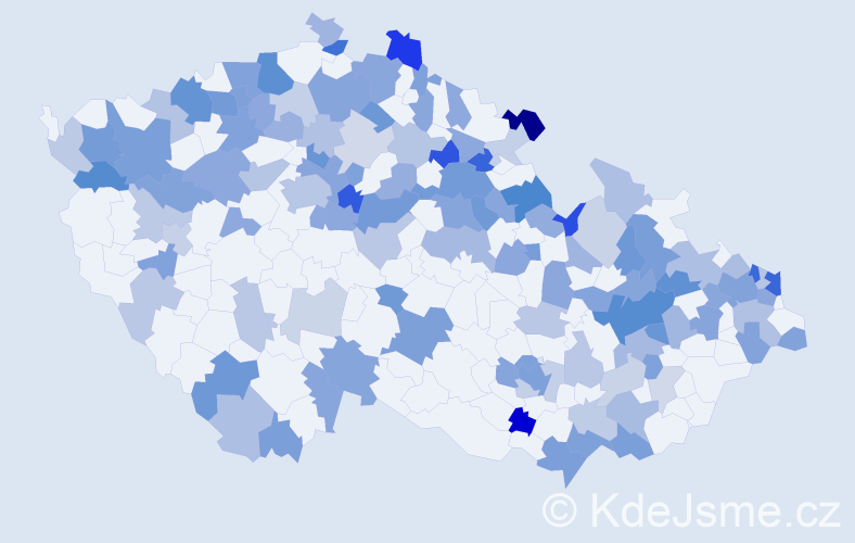 Jméno: 'Paulína', počet výskytů 231 v celé ČR