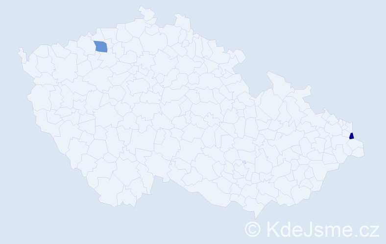 Jméno: 'Wit', počet výskytů 2 v celé ČR
