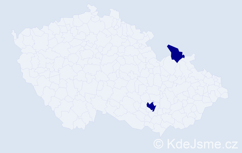 Jméno: 'Fallou', počet výskytů 2 v celé ČR
