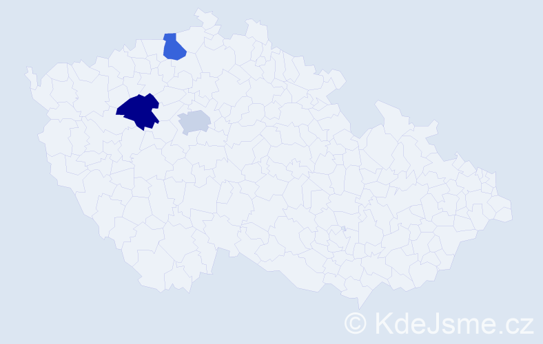 Jméno: 'Daiva', počet výskytů 3 v celé ČR