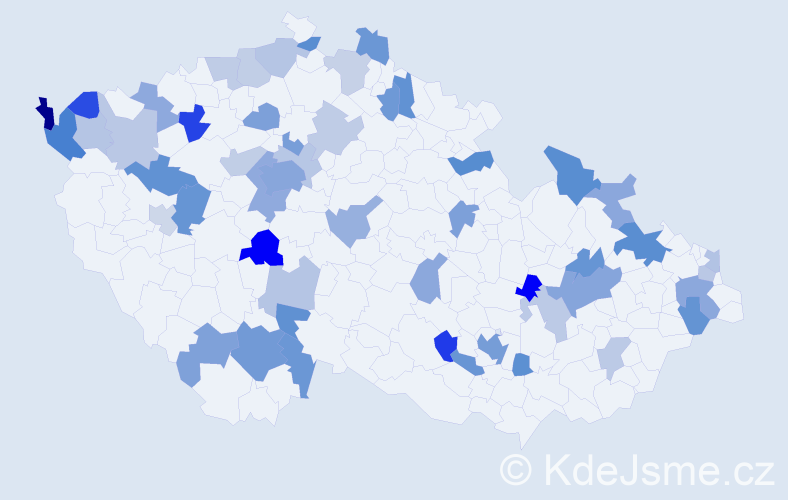 Jméno: 'Lili', počet výskytů 91 v celé ČR