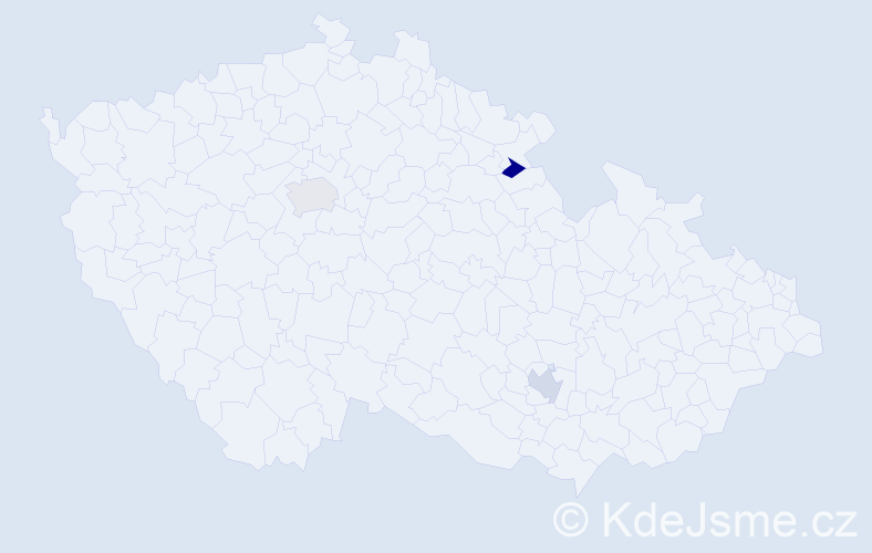 Jméno: 'Veroniki', počet výskytů 3 v celé ČR