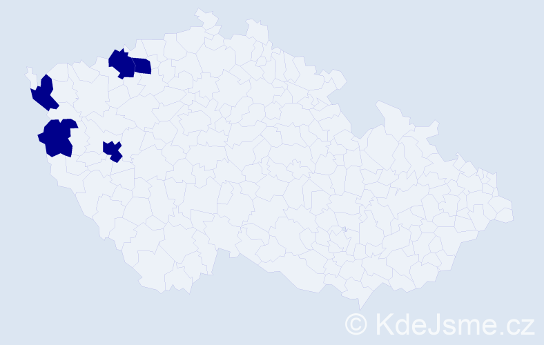 Jméno: 'Siegfried Josef', počet výskytů 5 v celé ČR