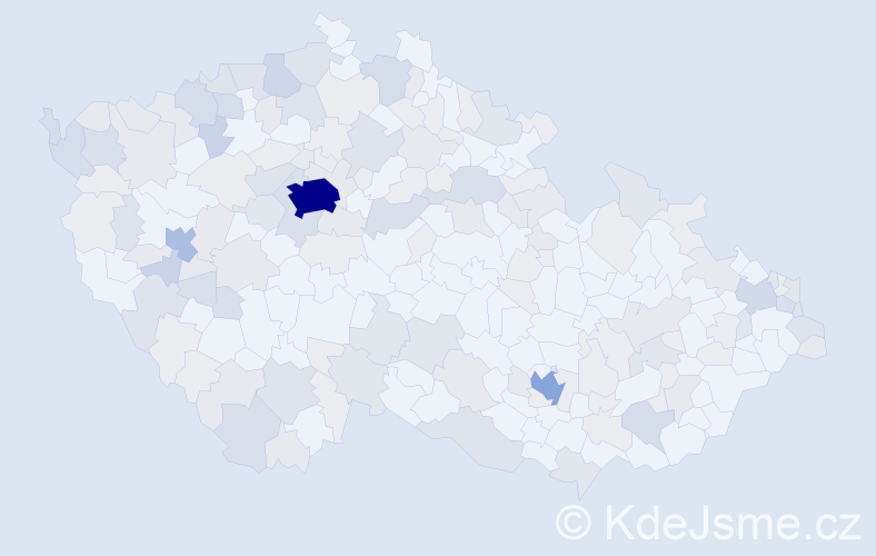 Jméno: 'Stefan', počet výskytů 434 v celé ČR