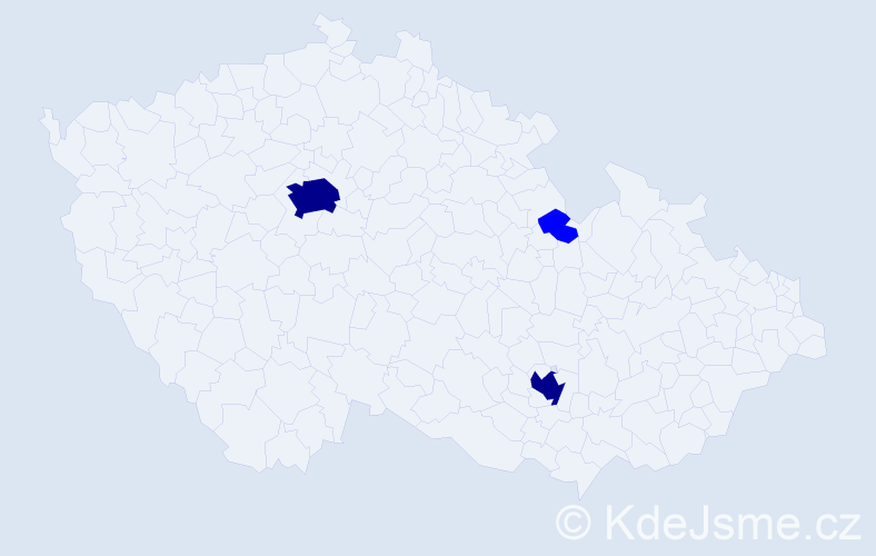 Jméno: 'Alimaa', počet výskytů 5 v celé ČR