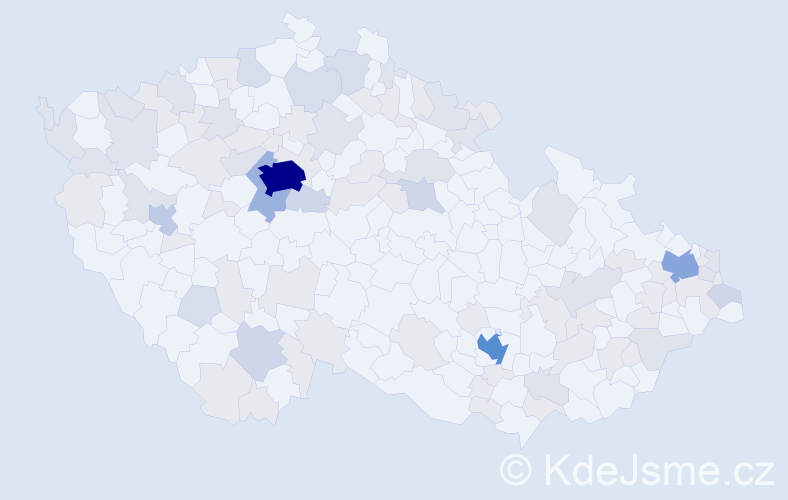 Jméno: 'Patricia', počet výskytů 226 v celé ČR