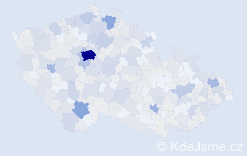 Jméno: 'Johanka', počet výskytů 821 v celé ČR