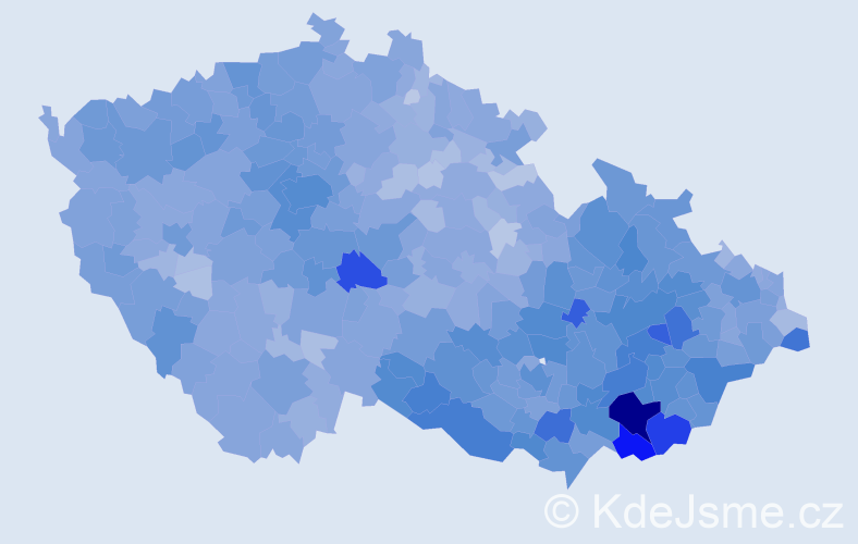 Jméno: 'Antonín', počet výskytů 57679 v celé ČR