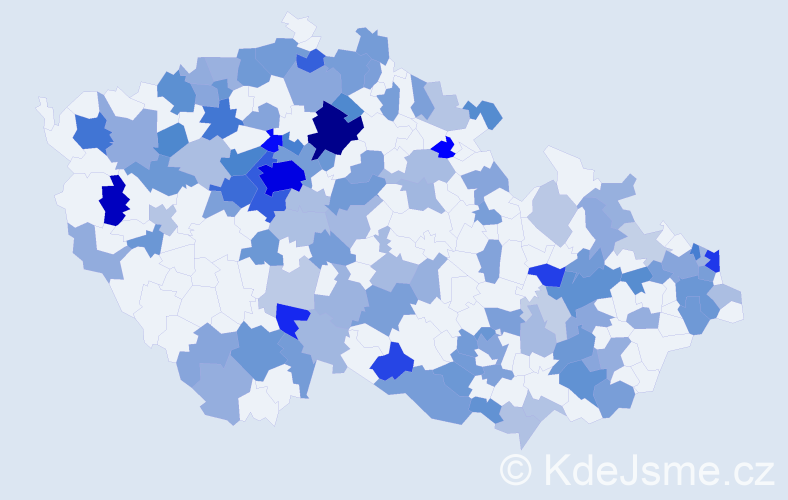 Jméno: 'Maroš', počet výskytů 278 v celé ČR