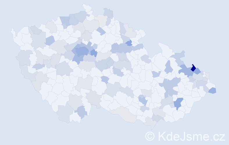 Jméno: 'Maxmilian', počet výskytů 244 v celé ČR