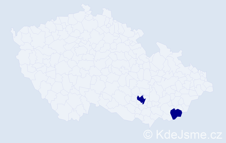 Jméno: 'Jan Theodor', počet výskytů 2 v celé ČR
