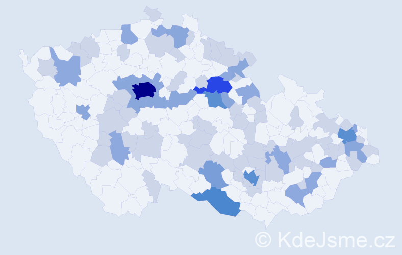 Jméno: 'Vojta', počet výskytů 159 v celé ČR