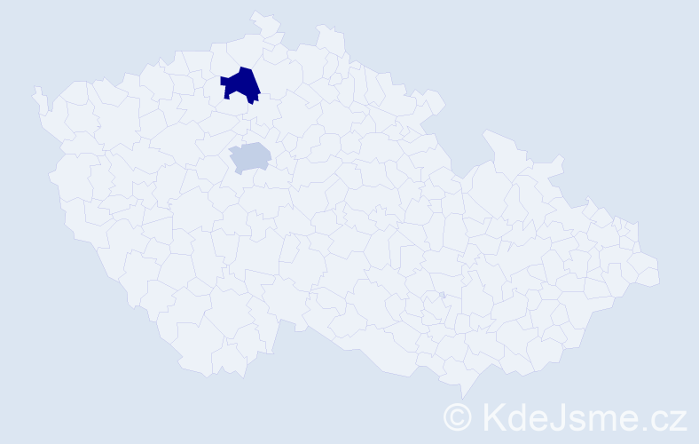 Jméno: 'Gela', počet výskytů 2 v celé ČR