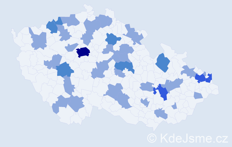 Jméno: 'Lubica', počet výskytů 64 v celé ČR