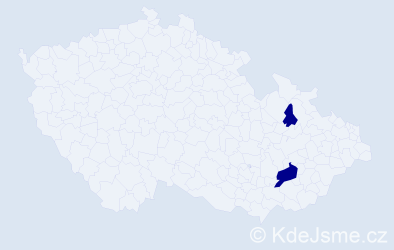 Jméno: 'Shanel', počet výskytů 2 v celé ČR