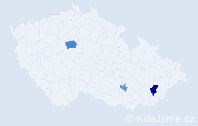Jméno: 'Katherine Marie', počet výskytů 6 v celé ČR