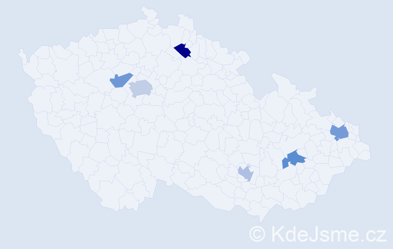Jméno: 'Bea', počet výskytů 8 v celé ČR