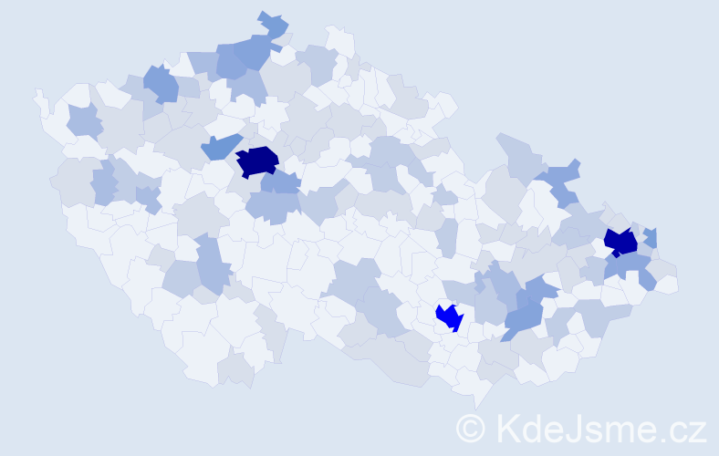 Jméno: 'Pamela', počet výskytů 234 v celé ČR