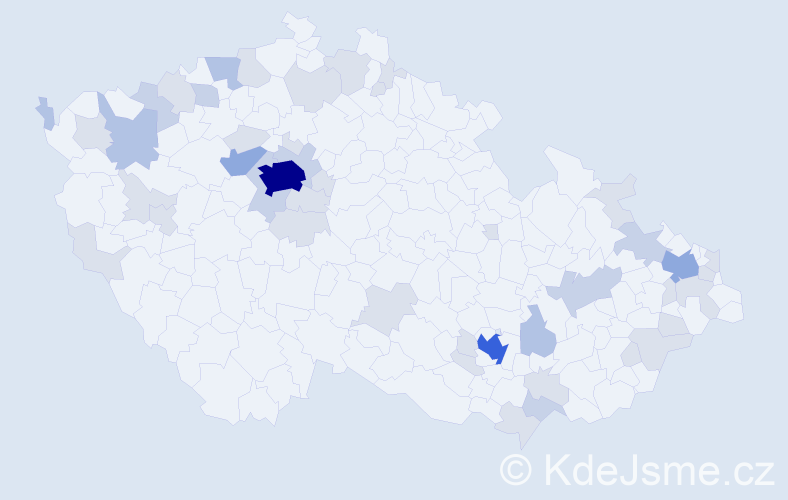 Jméno: 'Karen', počet výskytů 101 v celé ČR