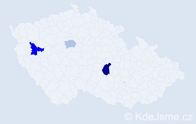 Jméno: 'Ignacio', počet výskytů 4 v celé ČR