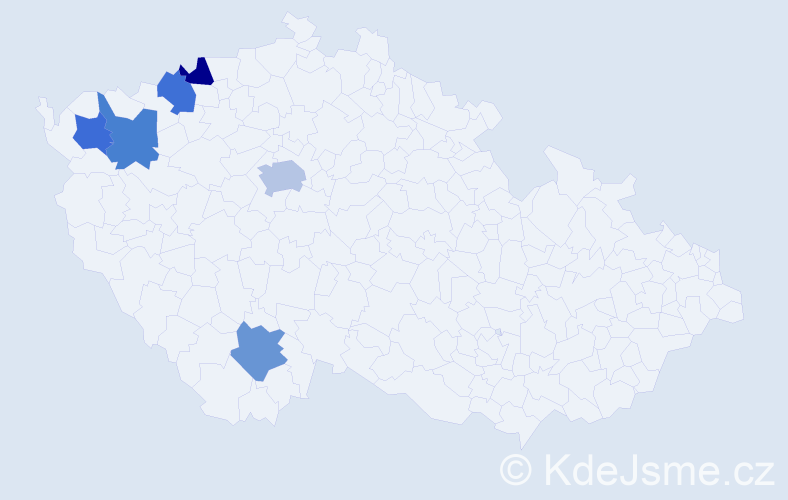 Jméno: 'Natálie Helena', počet výskytů 7 v celé ČR