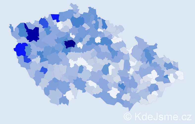 Jméno: 'Valentina', počet výskytů 1445 v celé ČR