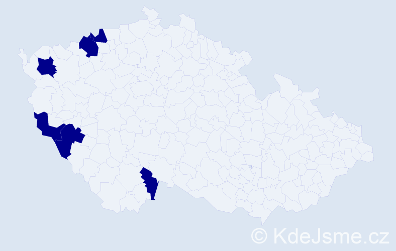 Jméno: 'Heinz Peter', počet výskytů 6 v celé ČR