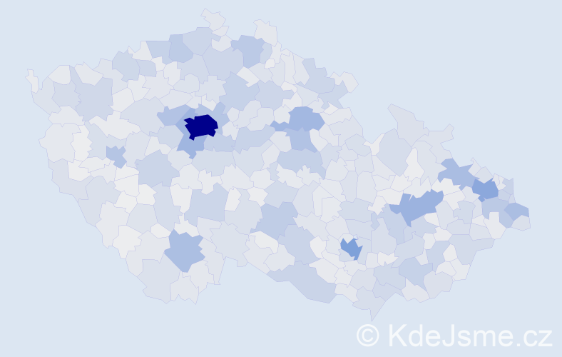 Jméno: 'Tadeáš', počet výskytů 9039 v celé ČR