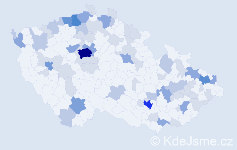 Jméno: 'Melissa', počet výskytů 170 v celé ČR