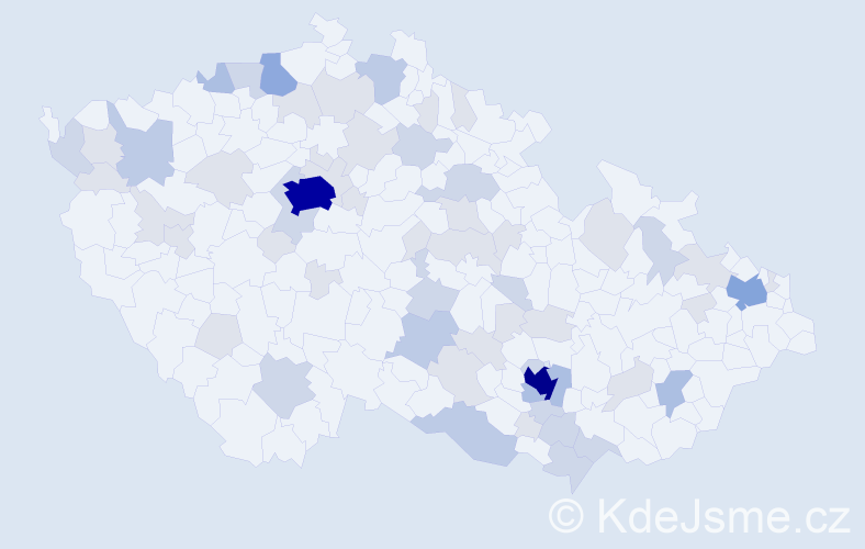 Jméno: 'Yvonne', počet výskytů 151 v celé ČR