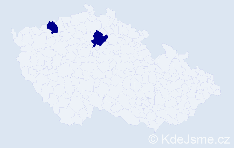 Jméno: 'Uugansuren', počet výskytů 2 v celé ČR