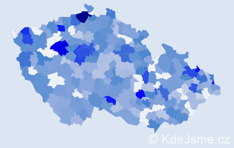 Jméno: 'Nelly', počet výskytů 977 v celé ČR