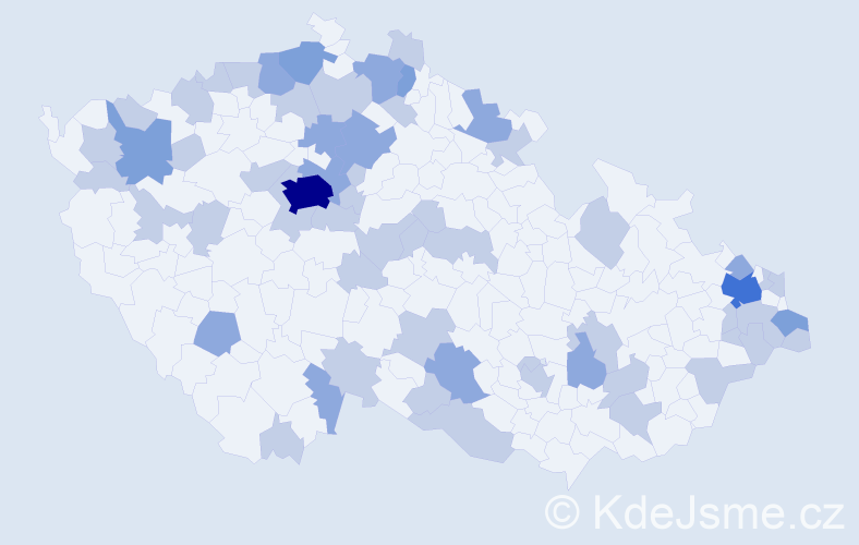 Jméno: 'Lída', počet výskytů 94 v celé ČR