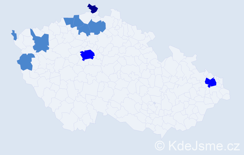 Jméno: 'Duc Thinh', počet výskytů 14 v celé ČR