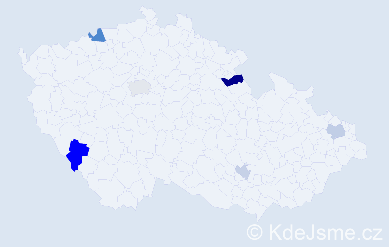 Jméno: 'Truong', počet výskytů 6 v celé ČR