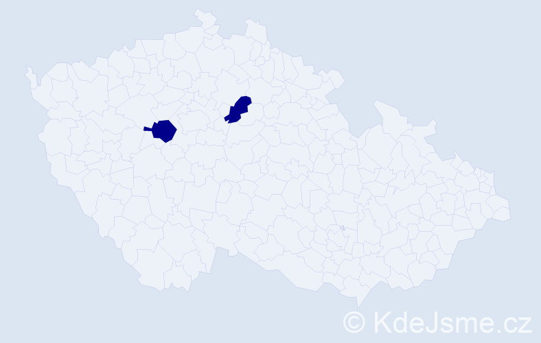 Jméno: 'Bára Lucie', počet výskytů 2 v celé ČR