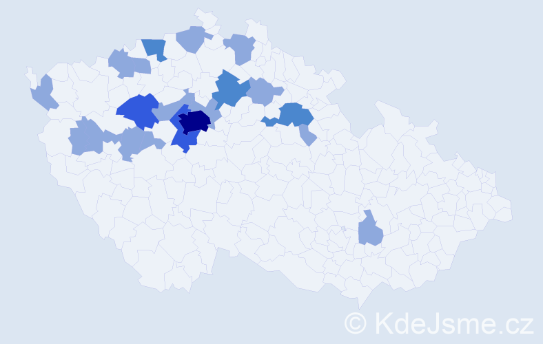 Jméno: 'Ruslana', počet výskytů 32 v celé ČR