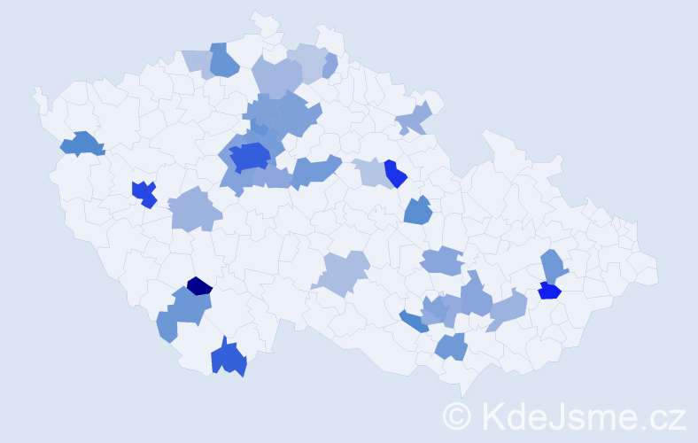 Jméno: 'Mahdalyna', počet výskytů 82 v celé ČR