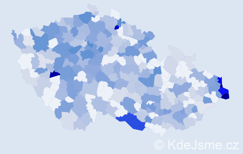 Jméno: 'Zbyšek', počet výskytů 786 v celé ČR