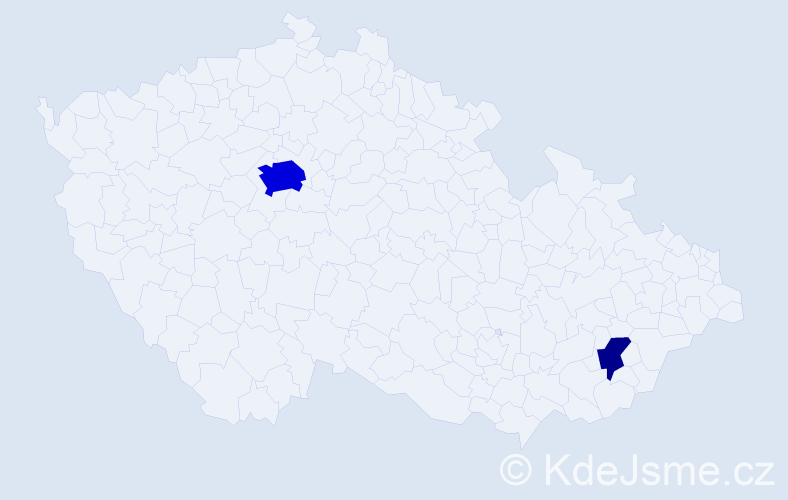 Jméno: 'Radwan', počet výskytů 8 v celé ČR