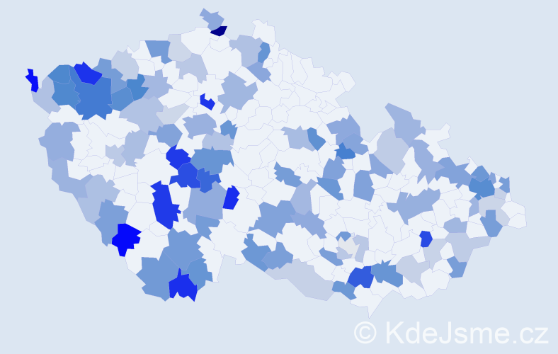Jméno: 'Hanka', počet výskytů 175 v celé ČR